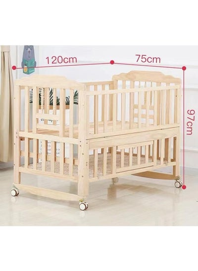 Buy Wooden Baby Cot with Wardrobe in Saudi Arabia