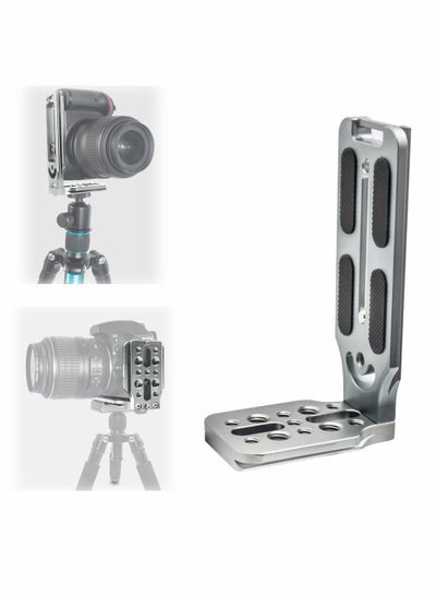 اشتري DSLR Camera L Bracket Quick Release Plate Vertical Horizontal Switching Tripod Quick Release Board Compatible with Canon / Nikon / Sony / DJI / Osmo / Ronin / Zhiyun Stabilizer Tripod Monopod في الامارات