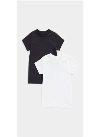 اشتري Black and White T Shirts 2 Pack في السعودية