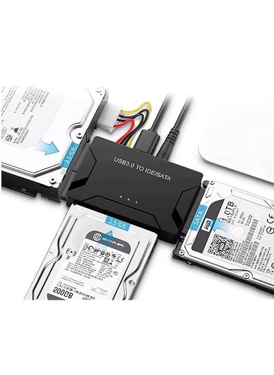 اشتري USB 3.0 إلى Sata Ide محول محول القرص الصلب العالمي 2.5 بوصة 3.5 بوصة Sata وIde Hdd يتضمن محول طاقة 12 فولت 2 أمبير يدعم سعة 6 تيرابايت في السعودية