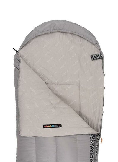 اشتري Envelope Sleeping Bag With Hood Grey L250 في السعودية