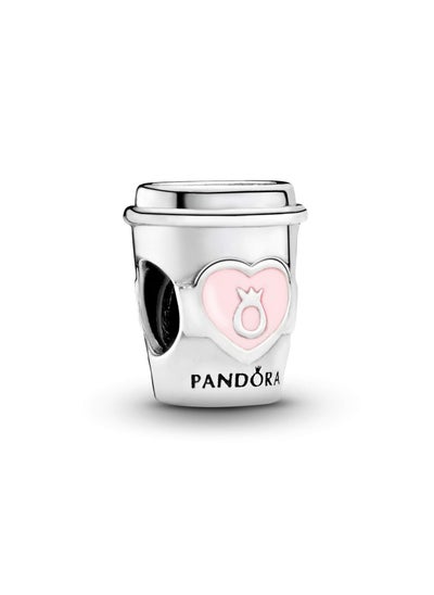 اشتري Pandora Jewelry Take a Break Fun Original Coffee Cup Charm in Sterling Silver في الامارات