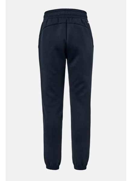 اشتري Men Regular Fit Solid Sweatpants, Navy في الامارات