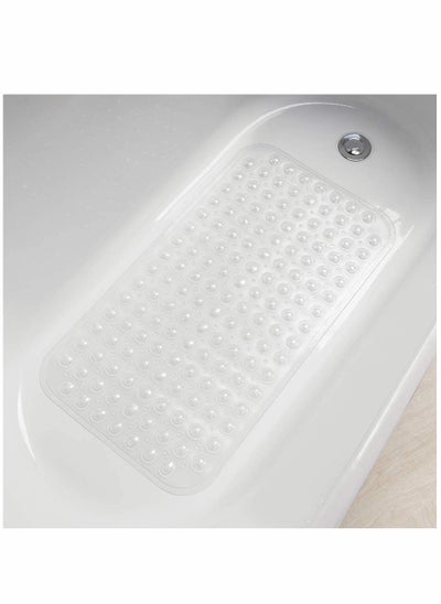 Buy NonSlip Bath Mat with Suction Cups and Drain Holes Machine Washable Shower Mat Medium 276 x 15 Clear in UAE