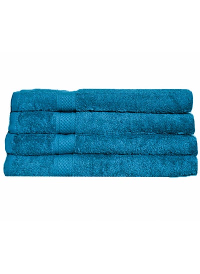 Buy 100% Cotton Ultra Soft Bath Towel Set, 70x140 cm, Super Absorbent, Quick Dry And Antibacterial Treatment, 500 GSM Terry in UAE