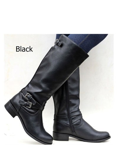 Buy Fashion High Boots Black in Saudi Arabia