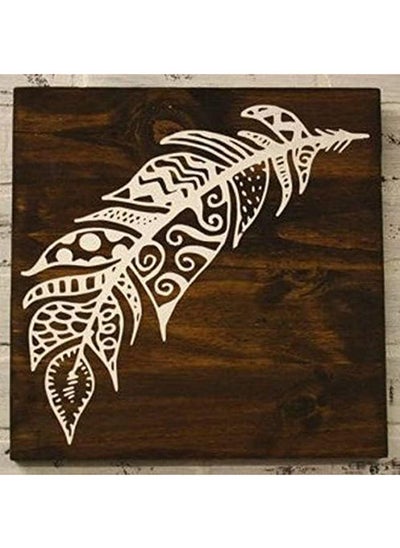 اشتري Single Layer 50x50Cm Laser Cut Wooden Wall Hanging في مصر