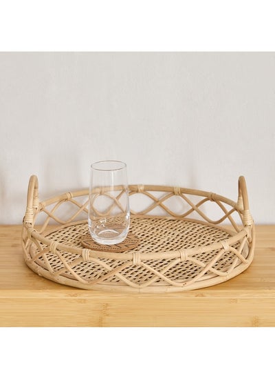 Buy Boho Bliss Round Tray 39 x 39 cm in Saudi Arabia