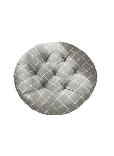 Buy Comfortable Office Cotton-Linen Breathable Round Chair Cushion in UAE