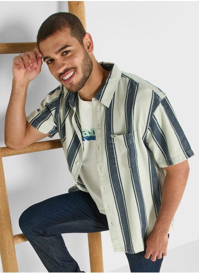 Buy Striped Regular Fit Shirt in UAE