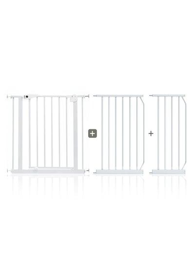 اشتري Baby Safe - Metal Safety Gate With t 30 cm + 45 cm Extension - Withite في السعودية