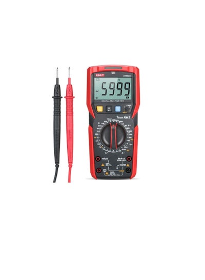 Buy UNI-T UT89XD Digital Multimeter High Accuracy Handheld Mini Universal Meter 6000 Counts LCD Display True RMS Measure AC/DC Voltage Current Resistance Capacitance LED Test Frequency Diode Tester with in UAE