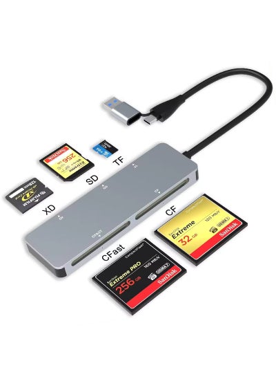 Buy CFast CF XD SD TF High-Speed USB3.0/Type C Card Reader deep space ash in Saudi Arabia