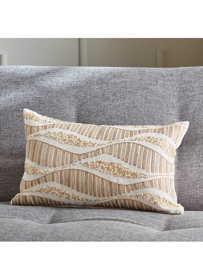 Buy Petra Embroidered Filled Cushion 50 x 30 cm in UAE