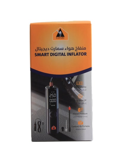 Buy Tire Inflator 12V For Car, Cycle, Motor cycle, Ball, With Digital Screen Fast Inflation Up To 150PSI in Saudi Arabia