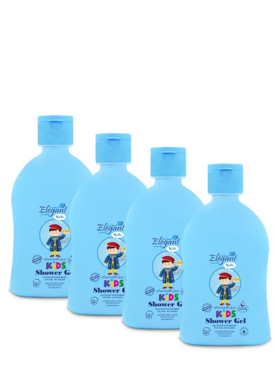 Buy Elegant Kids Shower Gel for boys 500ml Pack of 4 in UAE