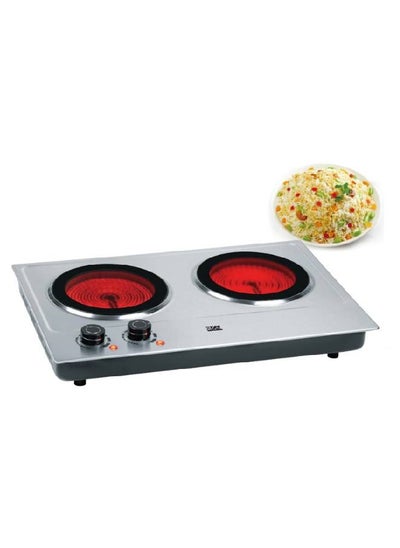 Buy Electric Stove - 2 Burners - 2400 Watts - Ceramic - Steel - XPHP-901-24 in Saudi Arabia