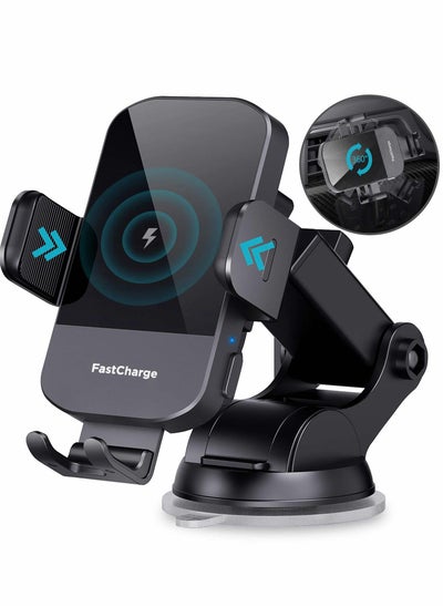 Buy Wireless Car Charger, CHGeek 15W Fast Charging Auto Clamping Charger Phone Mount Holder for iPhone 14 13 12 11 Pro Max Xs, Samsung Galaxy s22 Ultra S21 S20, S10+ S9+ Note 9, etc in UAE