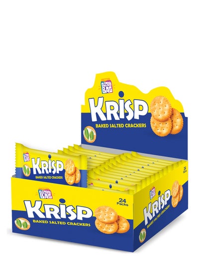 Buy Krisp Baked Salted Crackers 22gx24pcs in UAE