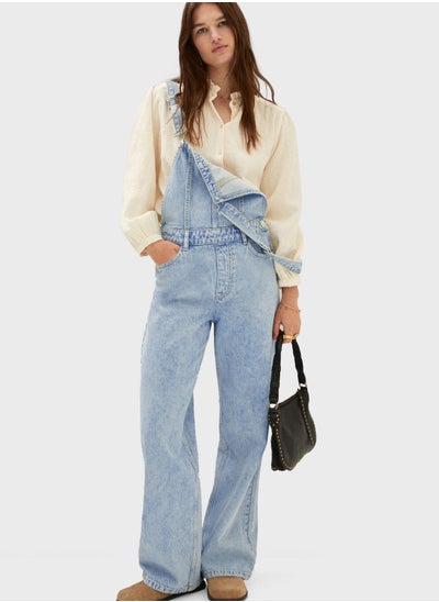 Buy Pocket Detail Denim Dungaree in Saudi Arabia