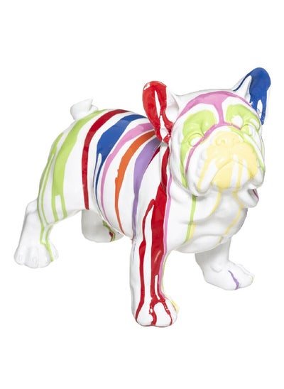 Buy Chance Contemporary and Elegant Design Resin Dog Statue Multicolour 18 x 26.5 x 34 cm 182150B in Saudi Arabia