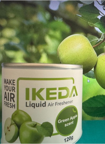 Buy Car Air Fresheners | Liquid Air Fresheners with Green Apple Smell | Strong Perfume Air Freshener Car | Long Fragrance Car Accessories | Car Scents Air Fresheners for Home Office Van by Ikeda in UAE