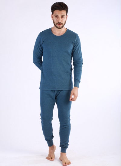 Mens navy blue sale thermal underwear