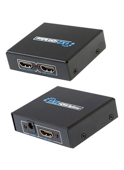 Buy 2 Port Mini HDMI Splitter Switch Adapter Black in Saudi Arabia