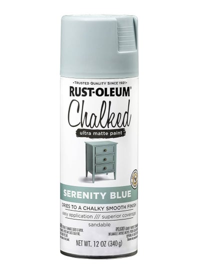 Buy Spray Paint Specialty Ultra Matte Chalked Serenity Blue 12oz in UAE