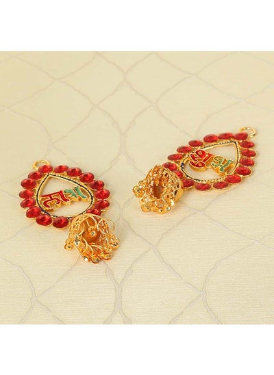 Buy Anika Shubh Labh Set, Red & Gold in UAE