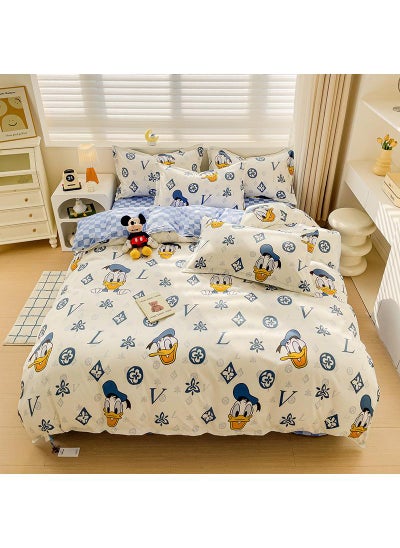 Buy Disney series Full Size Sheet Set Super Soft Kids 4 Piece Floral Bedding Set  Microfiber Sheets Includes Reversible Pillow Covers in UAE