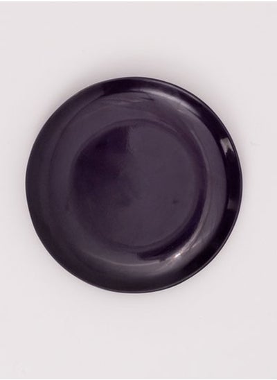 Buy Bright Designs Melamine Dinner Plate  Set of 6  (D 22cm)Black with stoned -Purple in Egypt