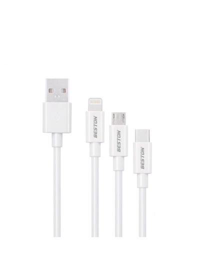 Buy Lightning/Micro/Type-C Cable - W117K in UAE