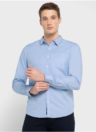 Buy Thomas Scott Classic Slim Fit Printed Casual Shirt in Saudi Arabia