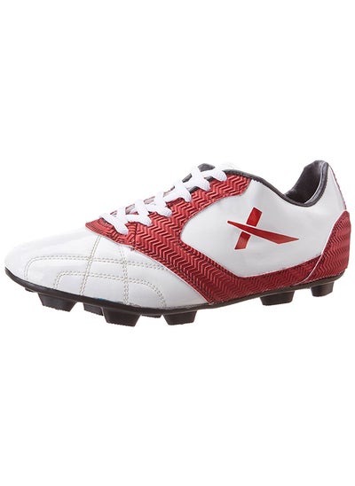 اشتري Armour Football Shoe ( White-Maroon, 9 UK) | Soccer | PVC | Cleats and studs في السعودية