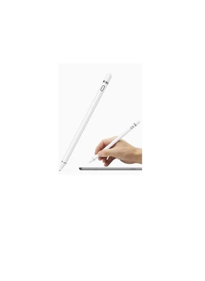 Buy Capacitive Digital Stylus Pen For iPad 9th Generation White in UAE