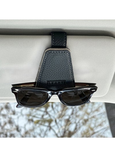 Buy Sunglass Holder for Car Visor (Black) in UAE