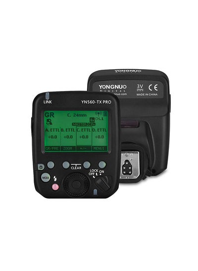 Buy YN560-TX PRO 2.4G On-camera Flash Trigger Speedlite Wireless Transmitter with LCD Screen Replacement for Canon DSLR Camera in Saudi Arabia