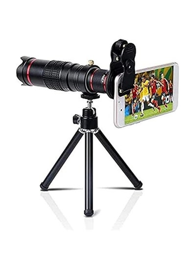 اشتري كاميرا الهاتف الخليوي للهاتف الذكي 4K HD 22X Telephoto Lens Kit Clip على Tripod for iPhone Samsung في الامارات