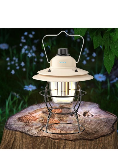 Buy "ELTRAZONE Rechargeable Camping Lantern – LED Lamp with USB-C Charging, Waterproof Design, 3 Light Modes, and Portable Retro Style" in UAE