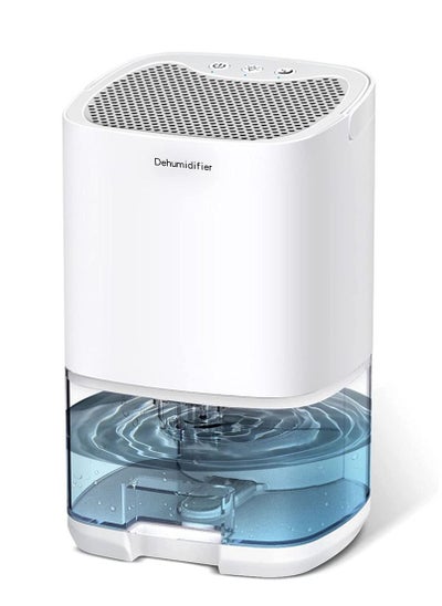 اشتري Home Dehumidifier 1000ML Dehumidifier for 2500 cu ft (260 sq ft) Two Working Modes and 7 Color LED Lights Silent Portable Mini Dehumidifier for Basement Bedroom Bathroom Cabinet RV (White) في السعودية