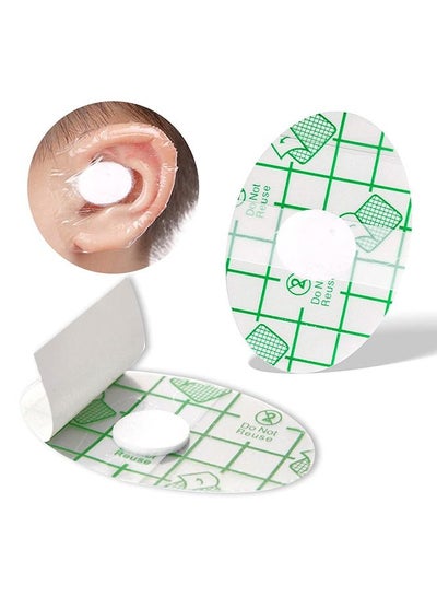 Buy 60-Piece Baby Waterproof Ear Stickers with Absorbent Cotton, Newborn Ear Protector for Bathing Swimming Showering Surfing Snorkeling and Other Water Sports in Saudi Arabia