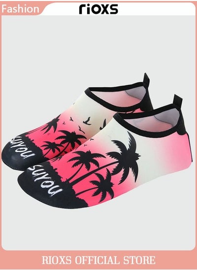 Buy Water Shoes Beach Socks For Women Barefoot Aqua Socks Quick-Dry Non-Slip Swim Shoes For Beach Swimming Pool Water Park in Saudi Arabia