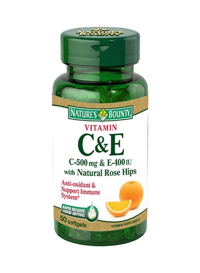 Buy Vitamin C & E - 50 Softgels in UAE