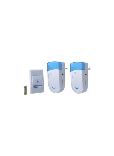 Buy Wireless doorbell with a smart design, equipped with a remote control feature, in addition to (36) musical tones, equipped with two audio outputs. in Egypt