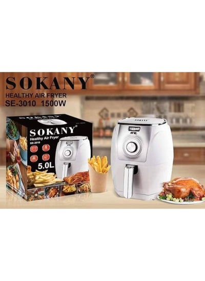 Buy Sokany 3010 5l healthy air fryer - 220v supply voltage and 50hz in Egypt