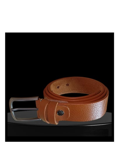 Buy Men's Leather Belt  Elegant Design that Adds a Touch of Elegance to your Look - 115 CM in Egypt