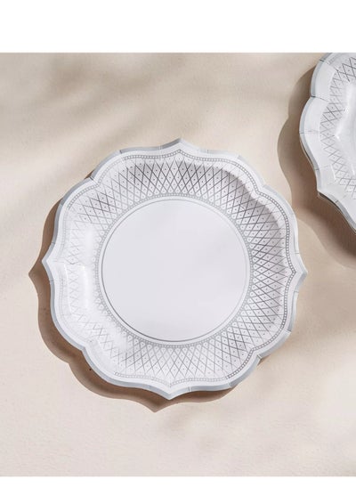 Buy Deema 10-Piece Paper Disposable Side Plate Set - 22 cm in Saudi Arabia