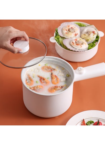 Buy Electric cooker multifunctional electric cooker student dormitory pot cooking Mini small electric cooker non-stick rice cooker 110V US gauge Long handle-white manual single pot (Impulse model) in UAE