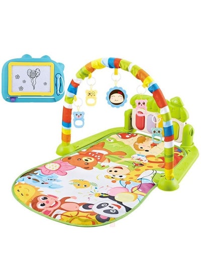 Buy Nontoxic Music Piano Playing Indoor Mat Center with Magnetic Drawing Board for Kids in UAE